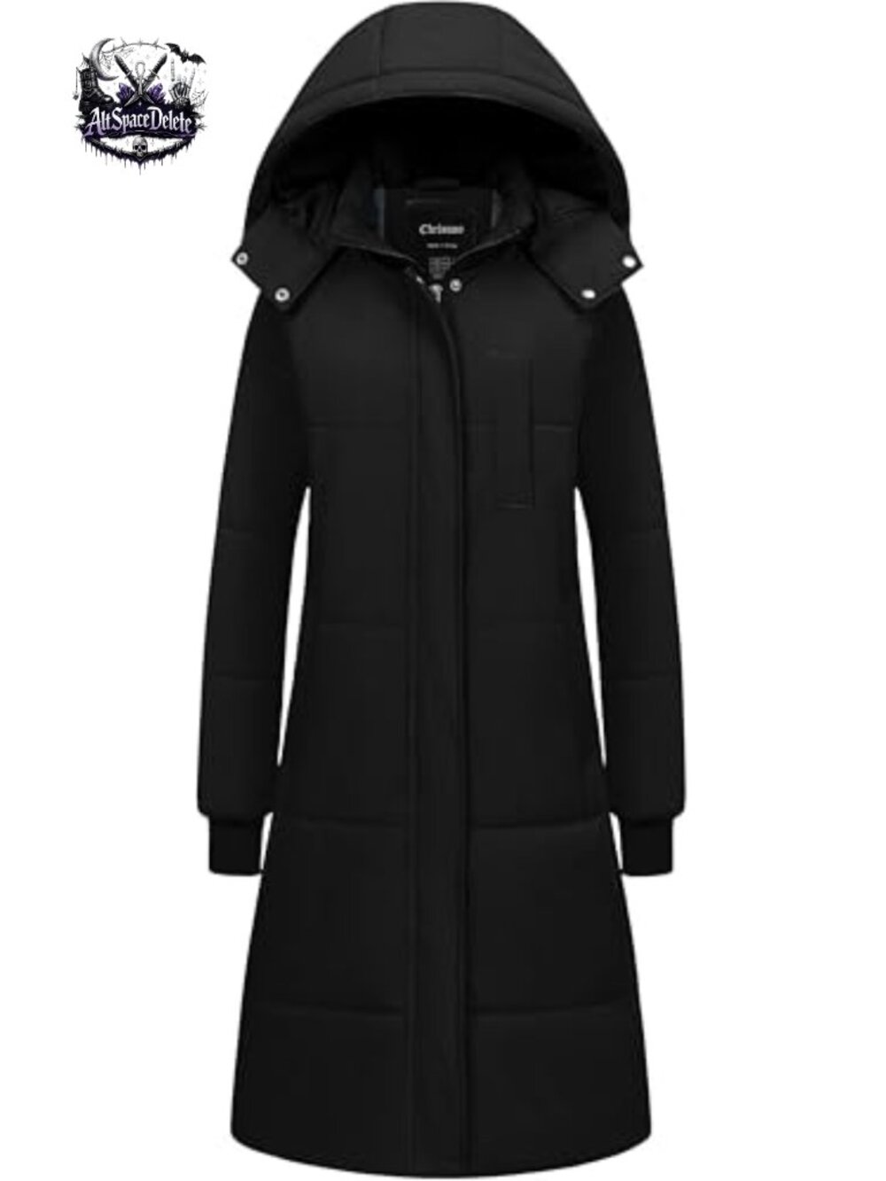 Women's Long Waterproof Fleece Lined Puffer Jacket Quilted Parka with Hood
